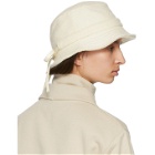 Jacquemus Off-White Wool Le Bob Gadjo Beach Hat