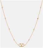 Valentino VLogo crystal-embellished necklace