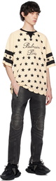 Balmain Beige Stars T-Shirt