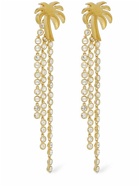 PALM ANGELS - Palm Pendant Brass & Glass Earrings