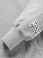 GALLERY DEPT. - Logo-Print Fleece-Back Cotton-Blend Jersey Hoodie - Gray