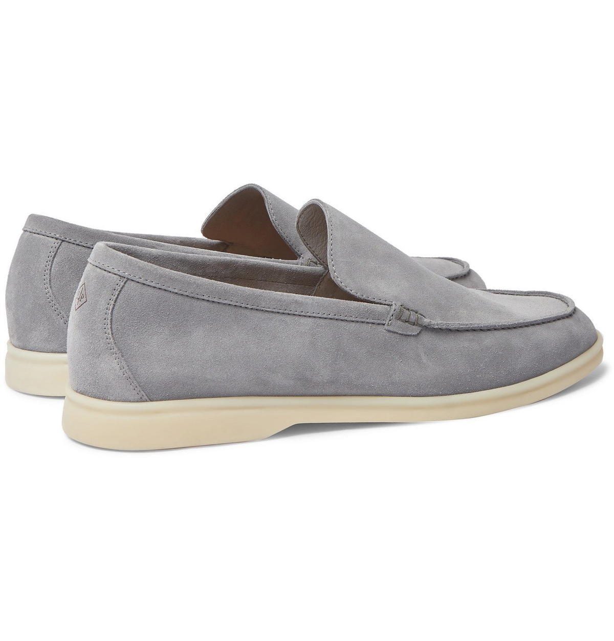 Loro Piana - Summer Walk Suede Loafers - Gray