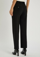 Toteme Cropped Straight-leg Trousers Black