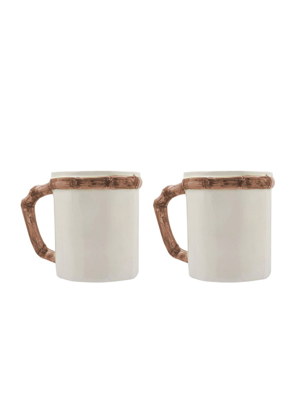 Photo: Les-Ottomans Set Of Two Bamboo Mugs