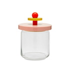 Alessi Glass Jar in Pink/Red/Yellow