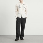 Palmes Men's Lucien Herringbone Trousers in Black