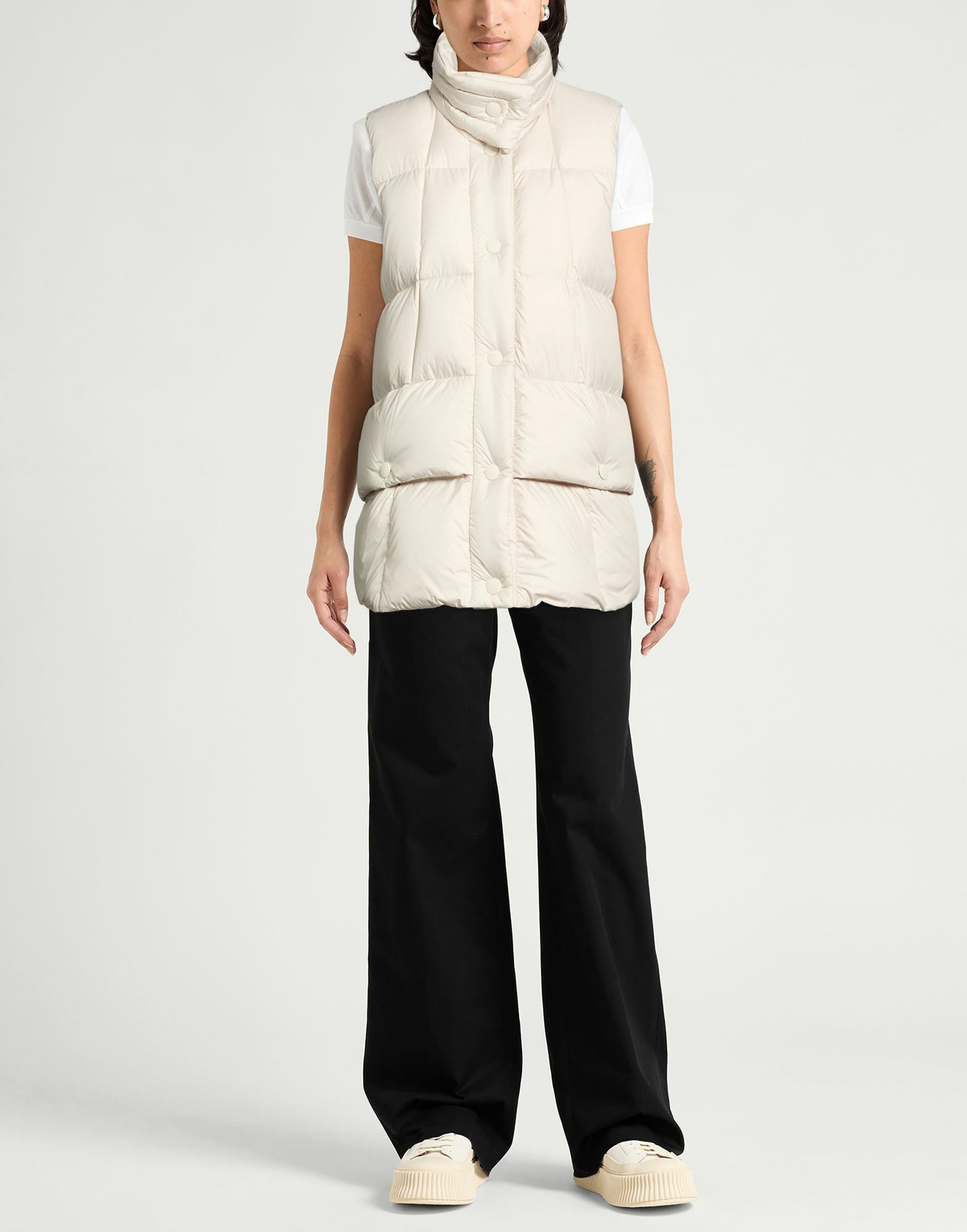 Peserico Womens Vest Ivory