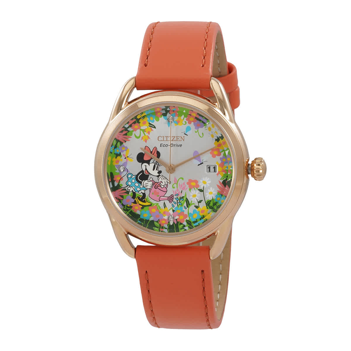 Citizen Gardening Minnie Disney Eco-Drive Silver Dial Ladies Watch ...