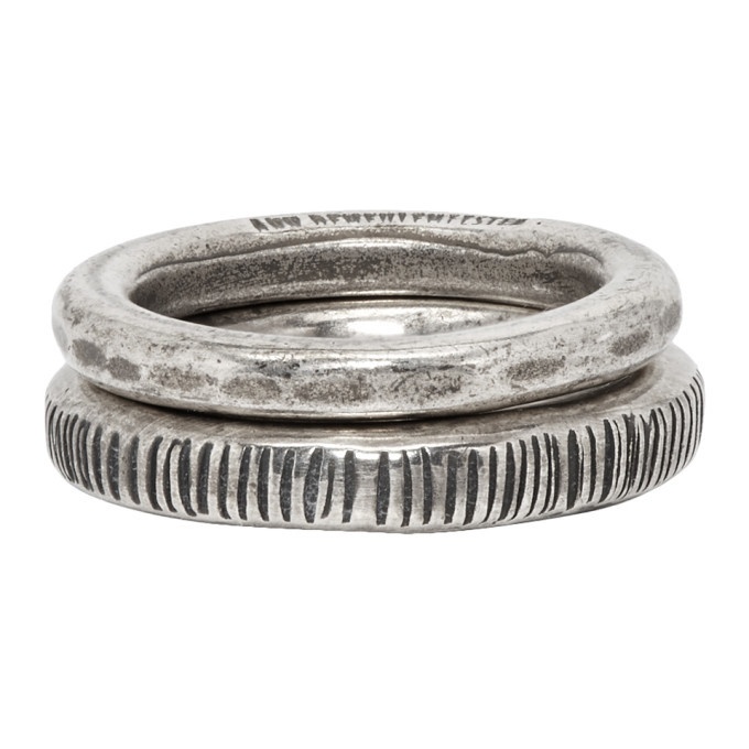 Photo: Ann Demeulemeester Silver Band Ring Set