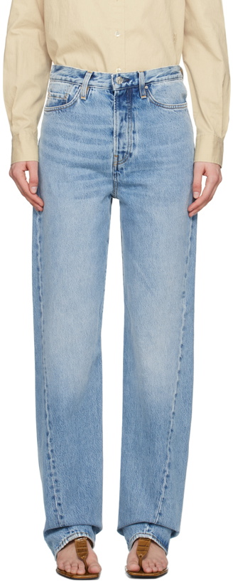 Photo: TOTEME Blue Twisted Jeans