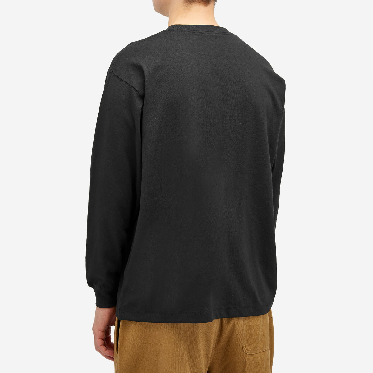 Danton Men's Long Sleeve Logo T-Shirt in Black