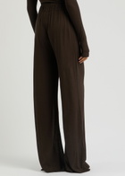 16 Arlington Virage Wide-leg Jersey Trousers Brown 6 (UK6 / XS)