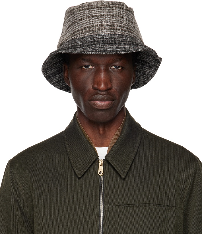 Photo: Paul Smith Brown & White Mixed Bucket Hat