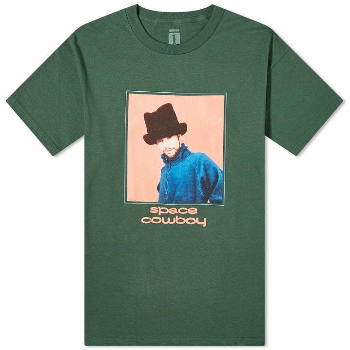Photo: Pleasures Men's x Jamiroquai Space Cowboy T-Shirt in Green