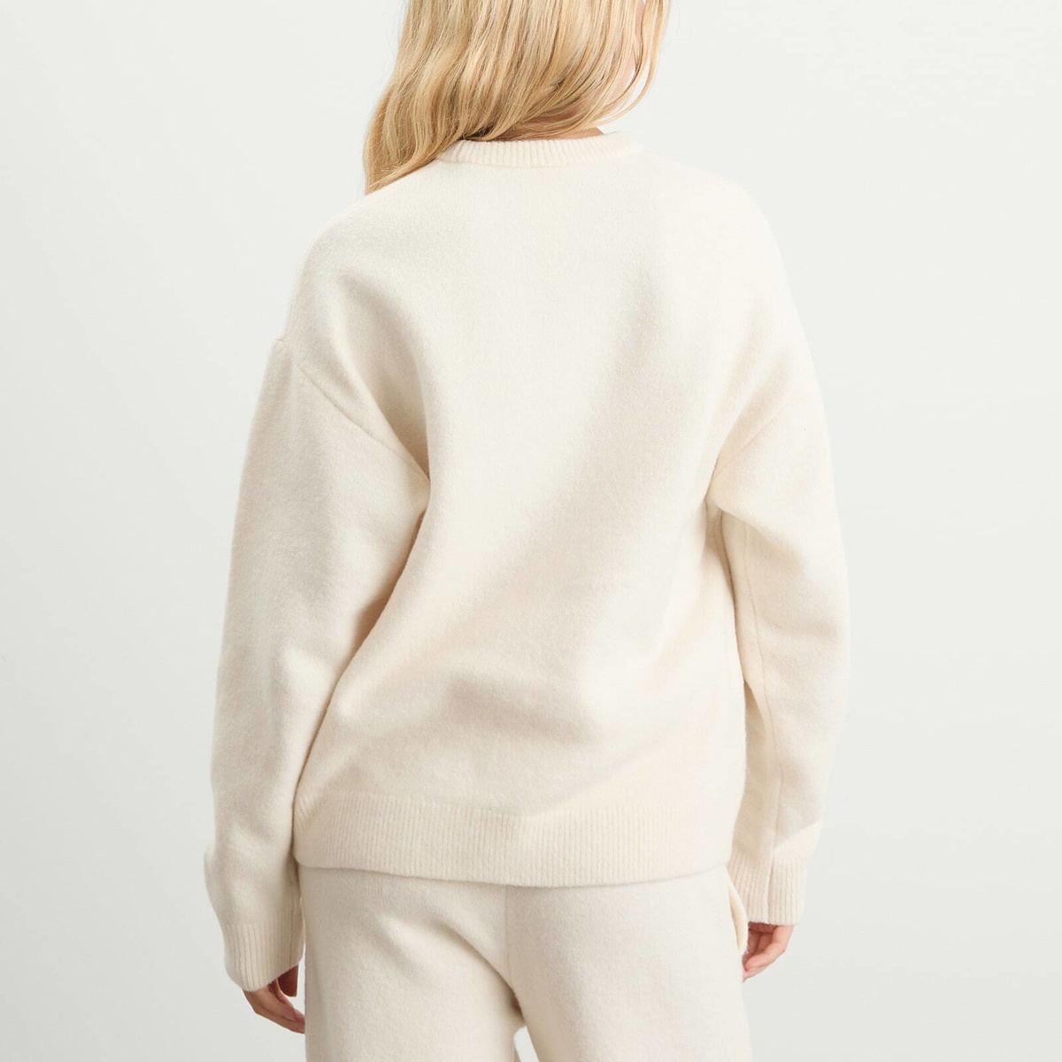 Adidas Women's Knitted Sweatshirt in Wonder White