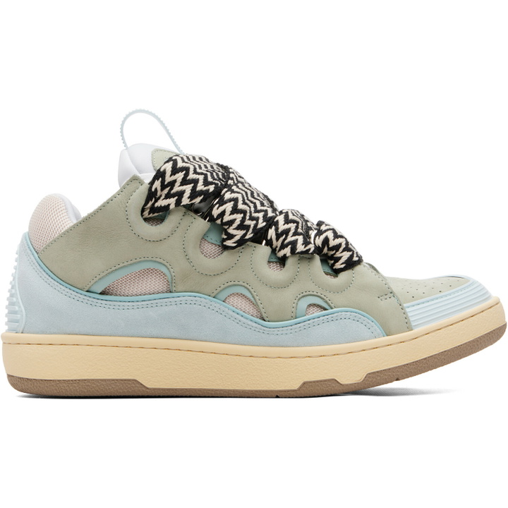 Photo: Lanvin Blue Curb Sneakers