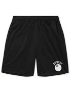 Stussy - 8-Ball Wide-Leg Logo-Print Mesh Shorts - Black