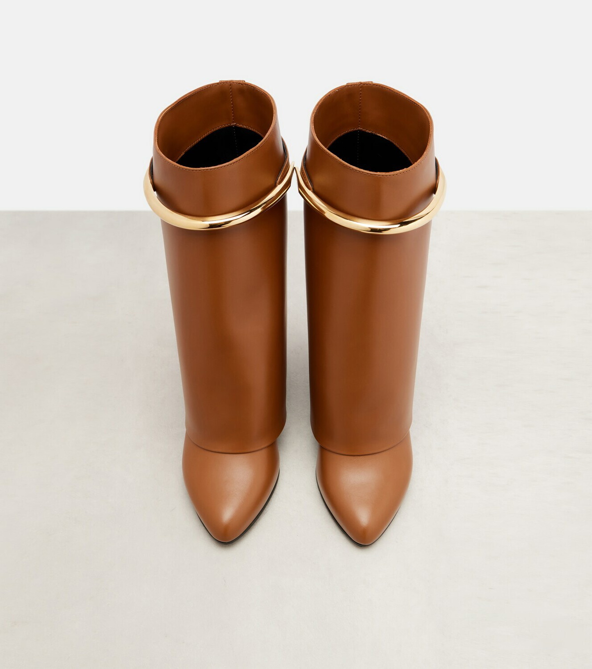 Givenchy Shark 95 leather mid-calf boots