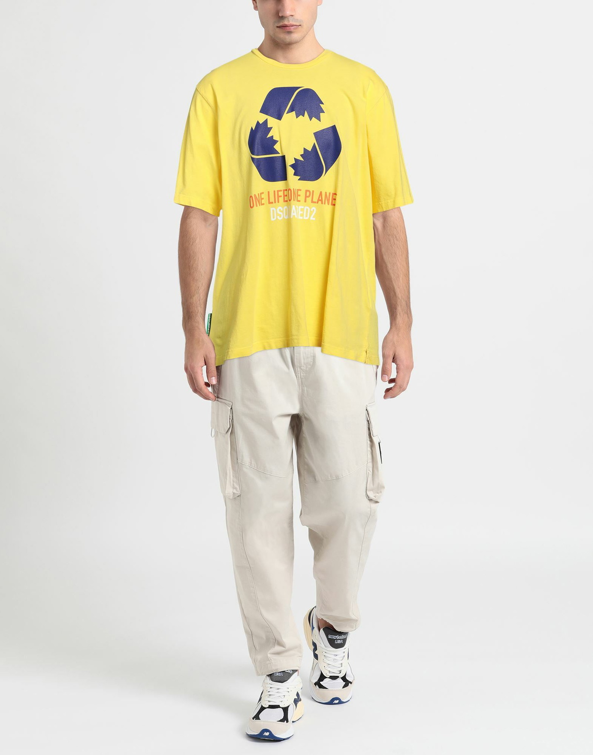 Dsquared2 Mens T-shirt in Yellow