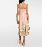 Zimmermann Matchmaker floral linen midi dress