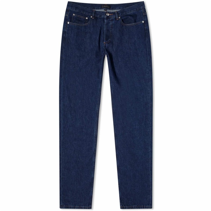 Photo: A.P.C. Men's Petit New Standard Jeans in Washed Indigo