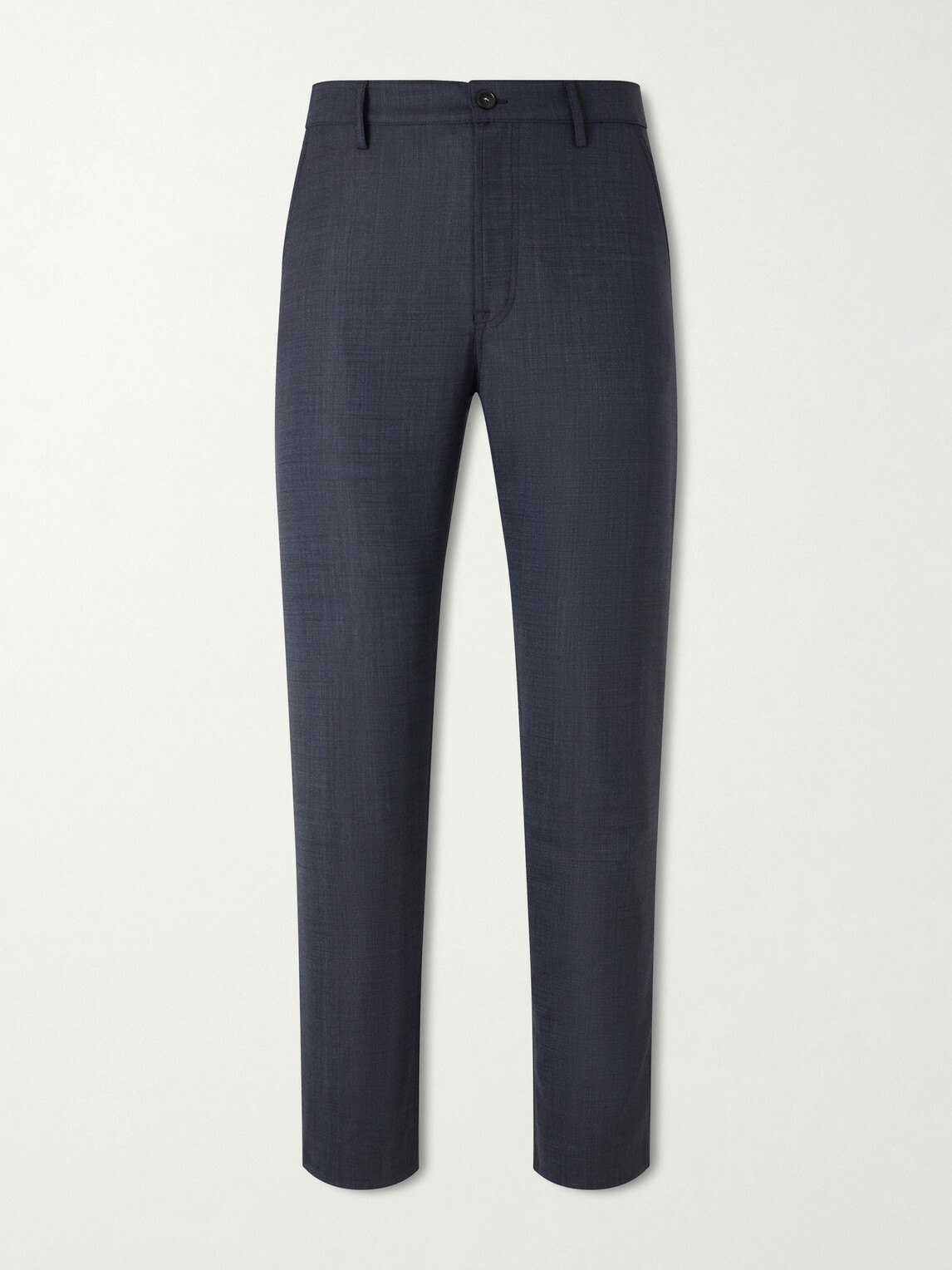 Canali - Slim-Fit Tapered Wool-Blend Chinos - Blue