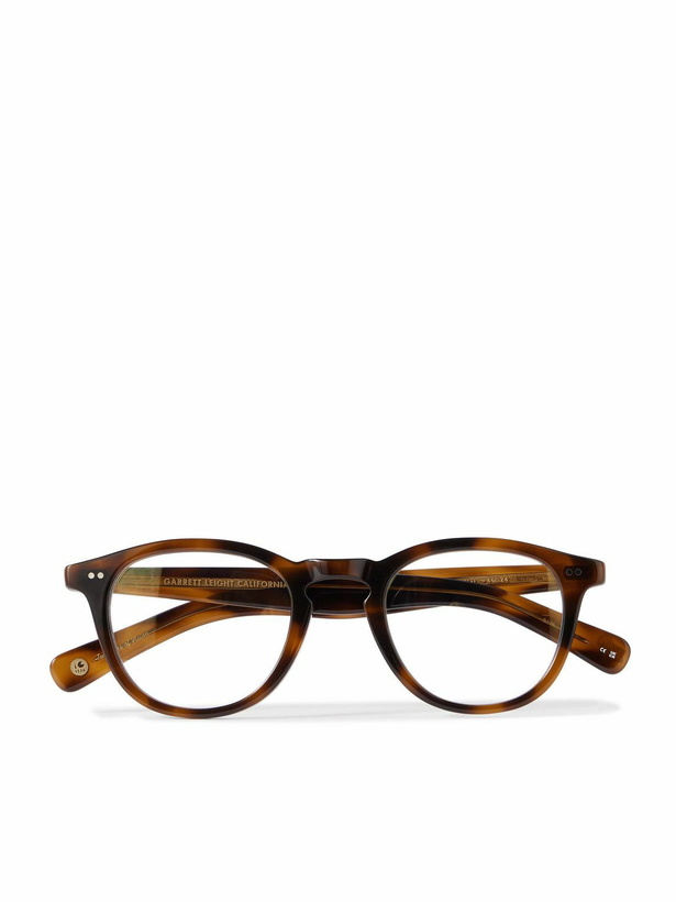 Photo: Garrett Leight California Optical - Hampton Round-Frame Tortoiseshell Acetate Optical Glasses
