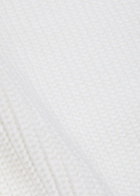 Vince V-neck Fine-knit Cotton-blend Vest White