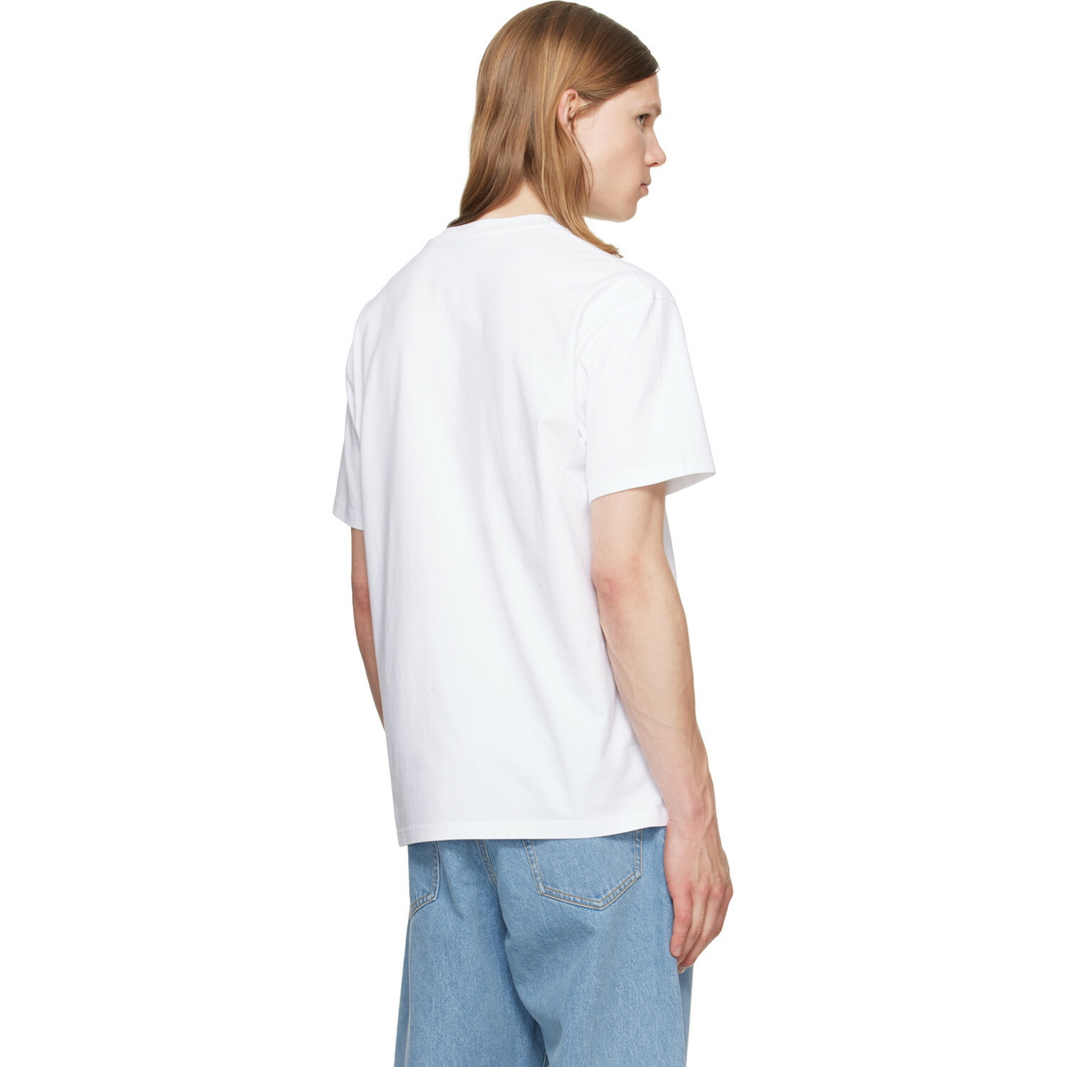 Givenchy White 'Givenchy Paris' Grosgrain T-shirt