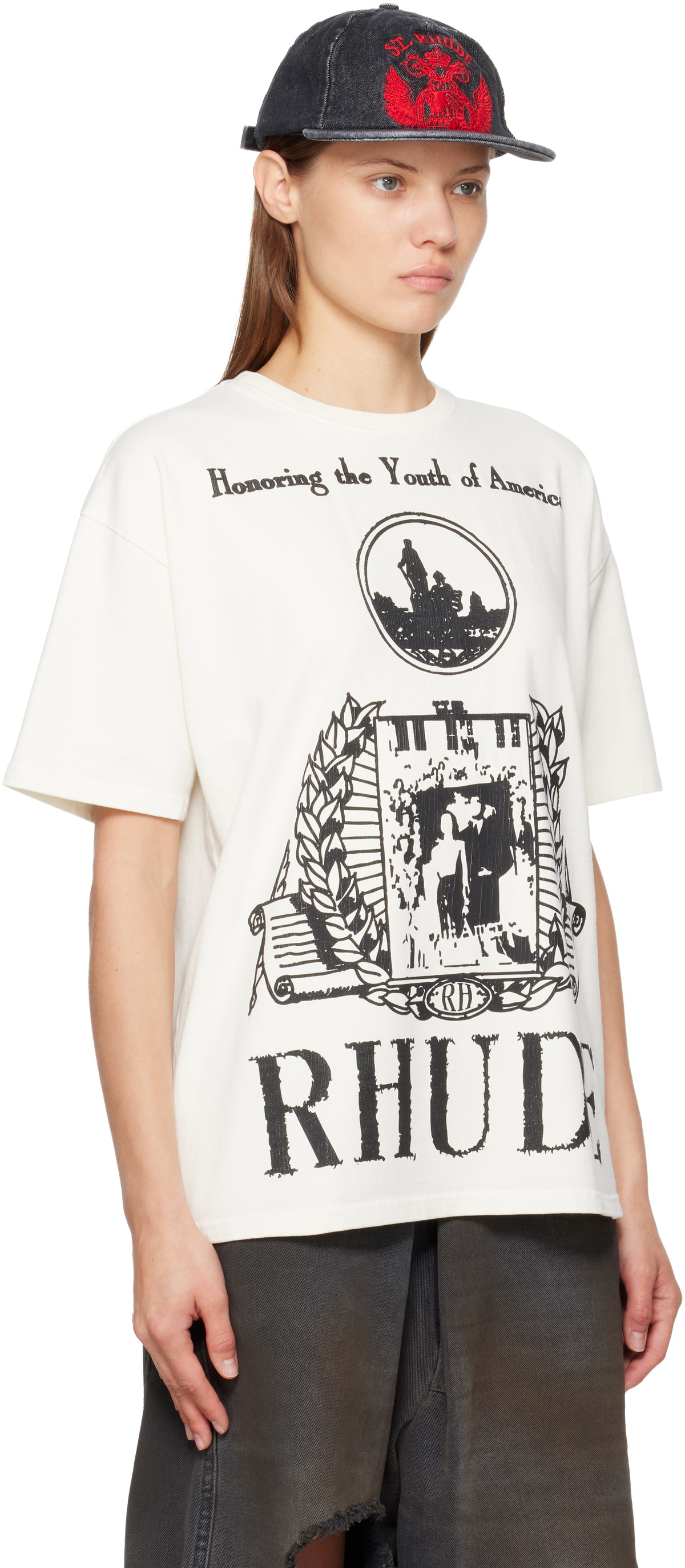 Rhude White 'Youth of America' T-shirt