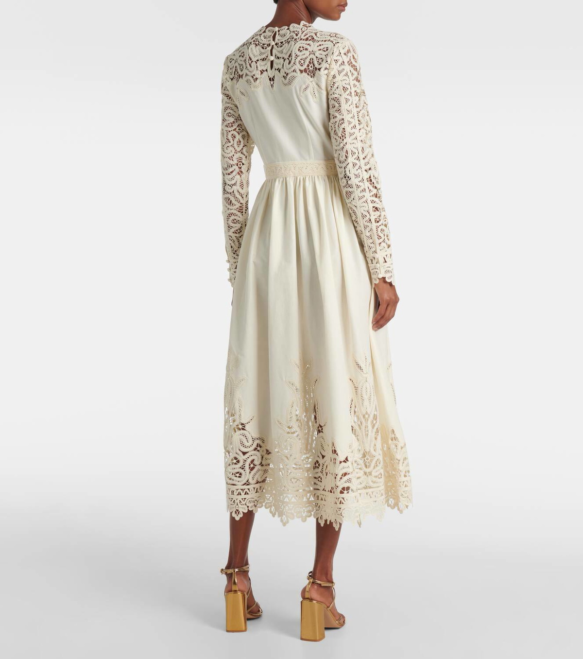 Ulla Johnson Palermo lace-trimmed cotton and silk gown Ulla Johnson