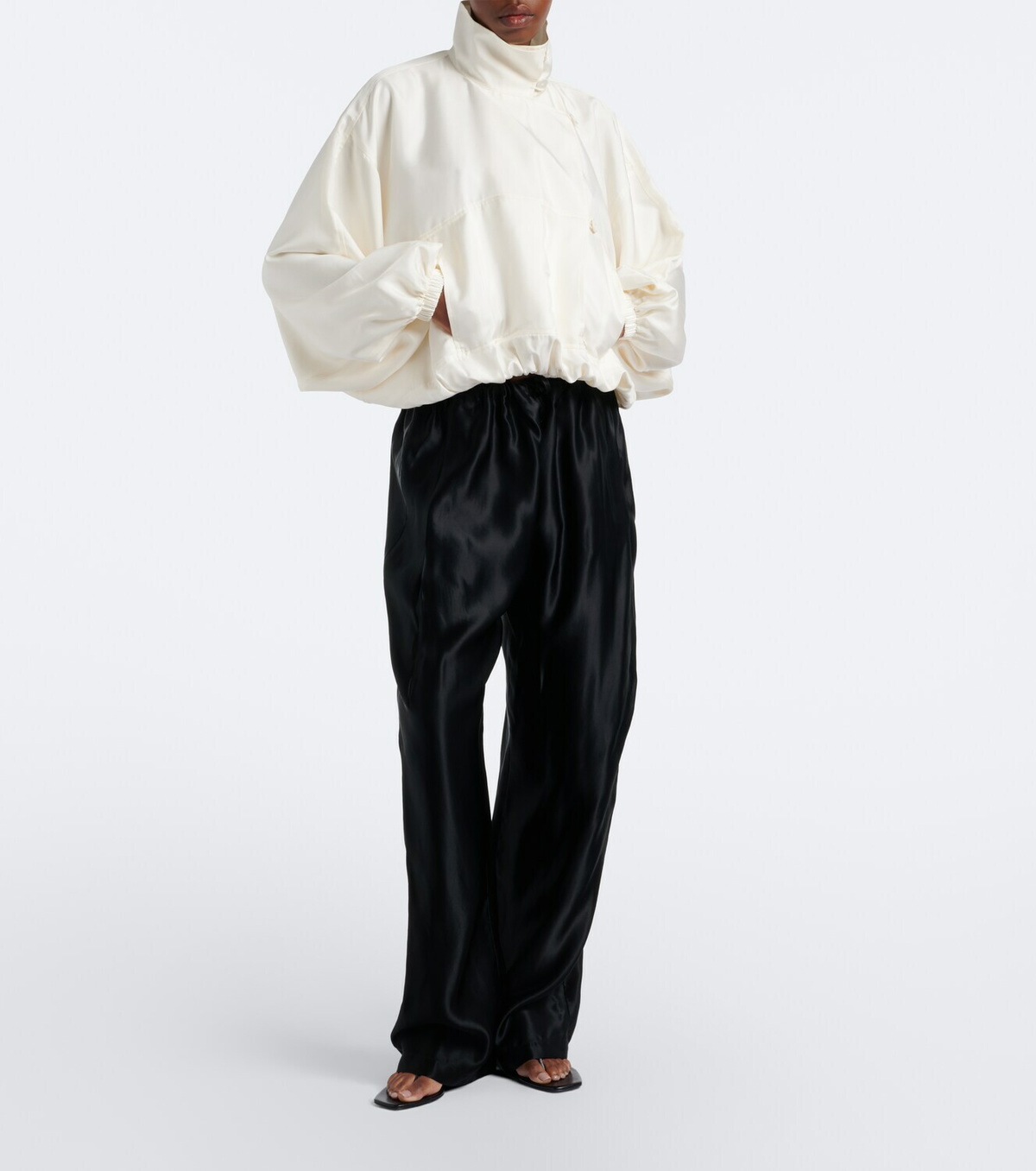 Róhe Silk blouson jacket