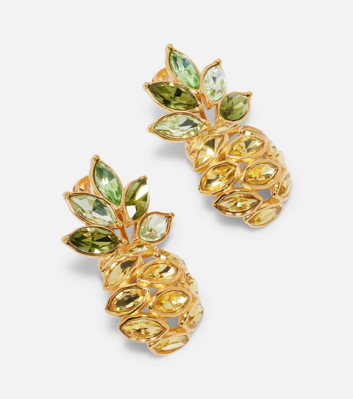 Oscar de la Renta Pineapple embellished earrings