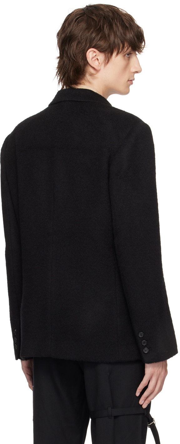 The World Is Your Oyster Black Double-Layer Blazer