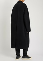 Rick Owens Brad Wool Coat Black