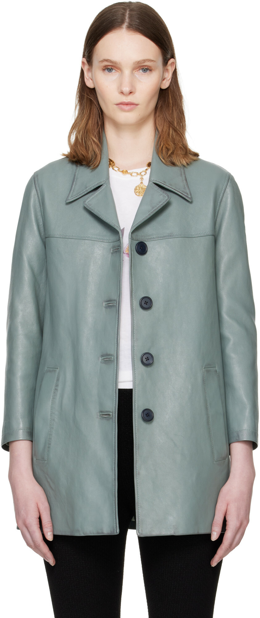 Chloé Belted leather jacket Chloe