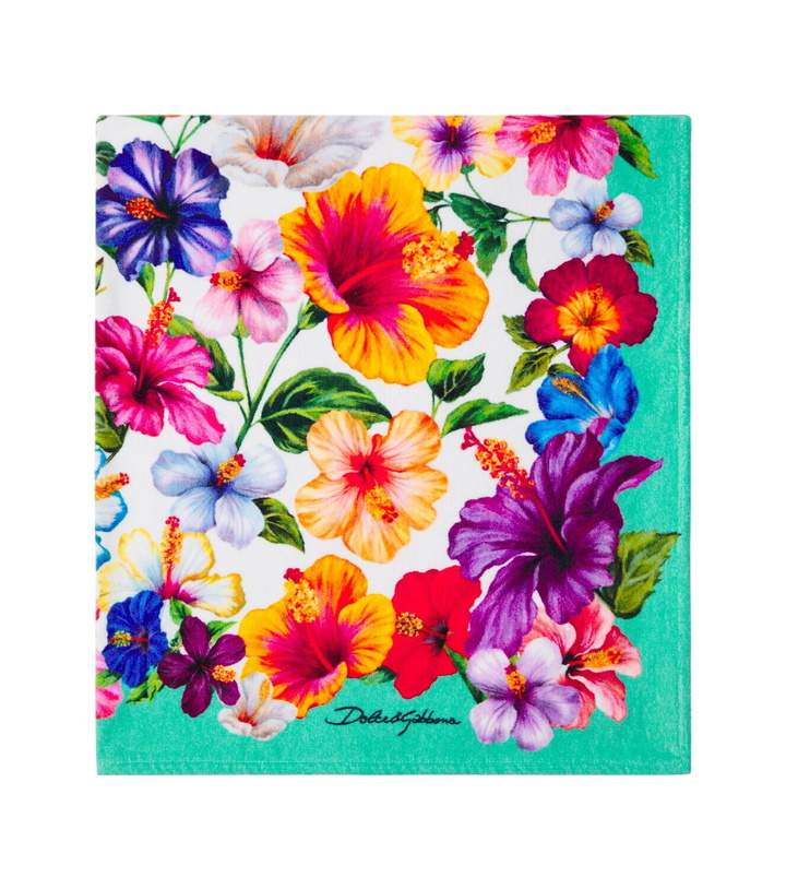 Photo: Dolce&Gabbana Casa Floral cotton terry beach towel