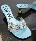 Loewe Paula's Ibiza Toy Crystal Flowers mules
