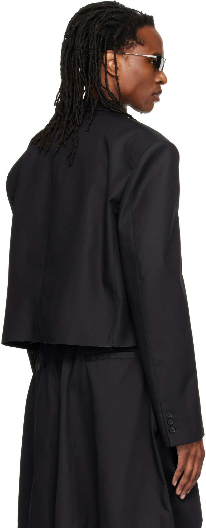 LU'U DAN Black Slashed Blazer