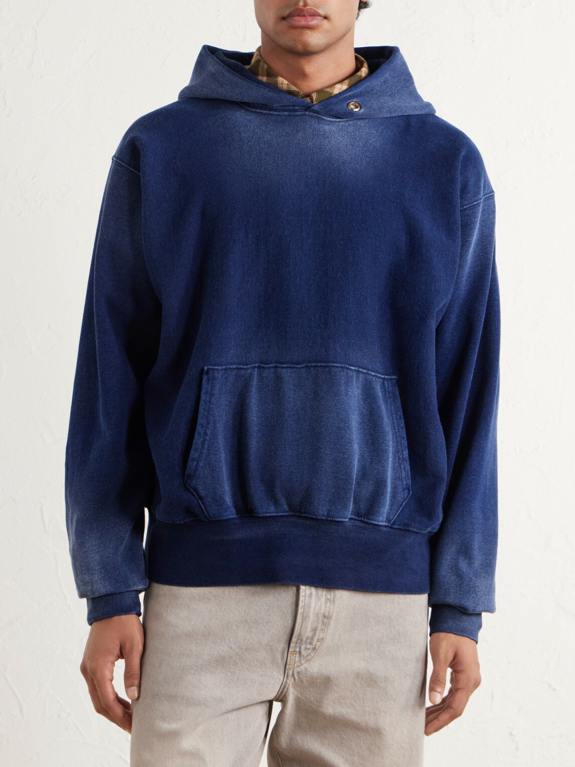 Les Tien - Cotton-Jersey Hoodie - Blue