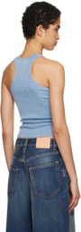 Alexander Wang Blue Classic Racer Tank Top