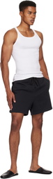 SKIMS Three-Pack White SKIMS Cotton Rib Tank Tops