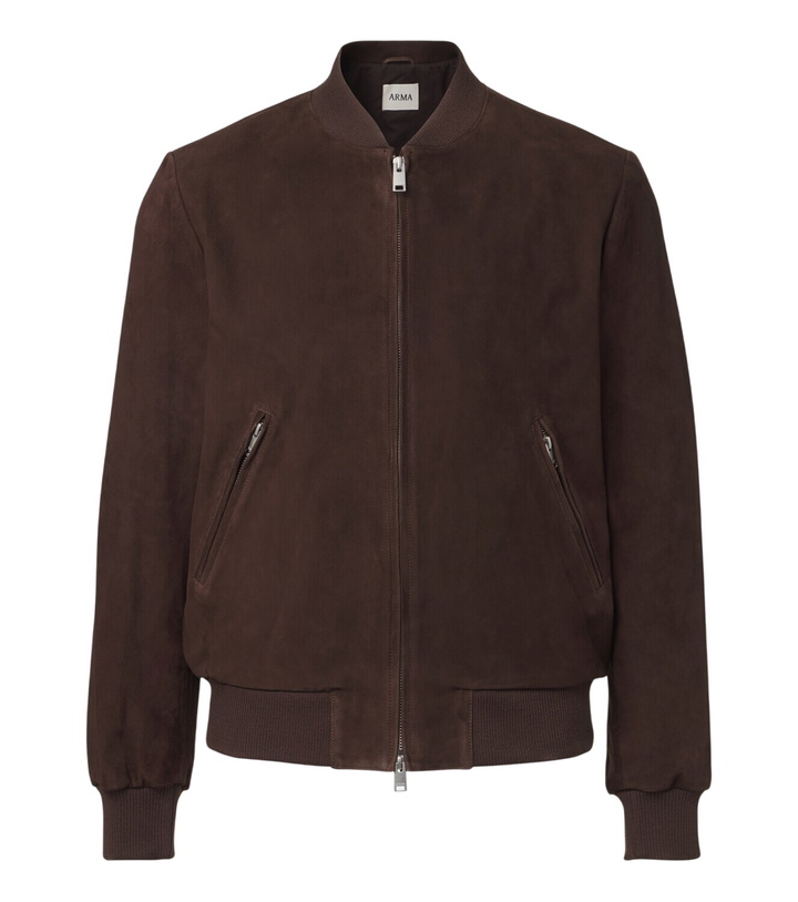 Photo: Arma Didier suede bomber jacket