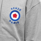 Kenzo Paris Men's Kenzo Target Zip Hoody in Pearl Grey