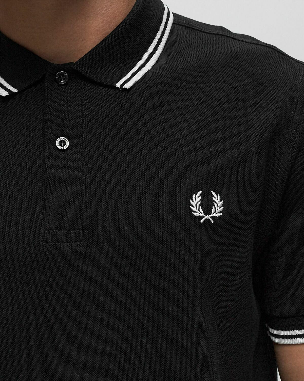 Comme des Garçons Shirt X Fred Perry TEE KNIT Black Mens Polo