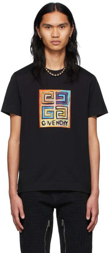 Photo: Givenchy Black Josh Smith Edition Logo T-Shirt