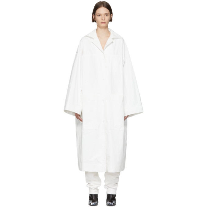 Oversized on sale lab coat