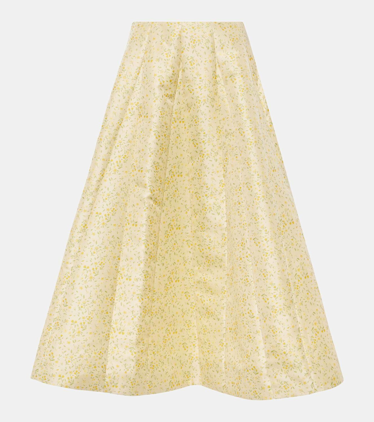 Markarian Marjorie floral brocade midi skirt