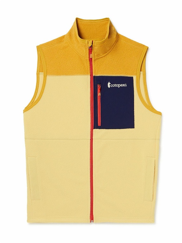 Photo: Cotopaxi - Panelled Recycled-Fleece Vest - Yellow