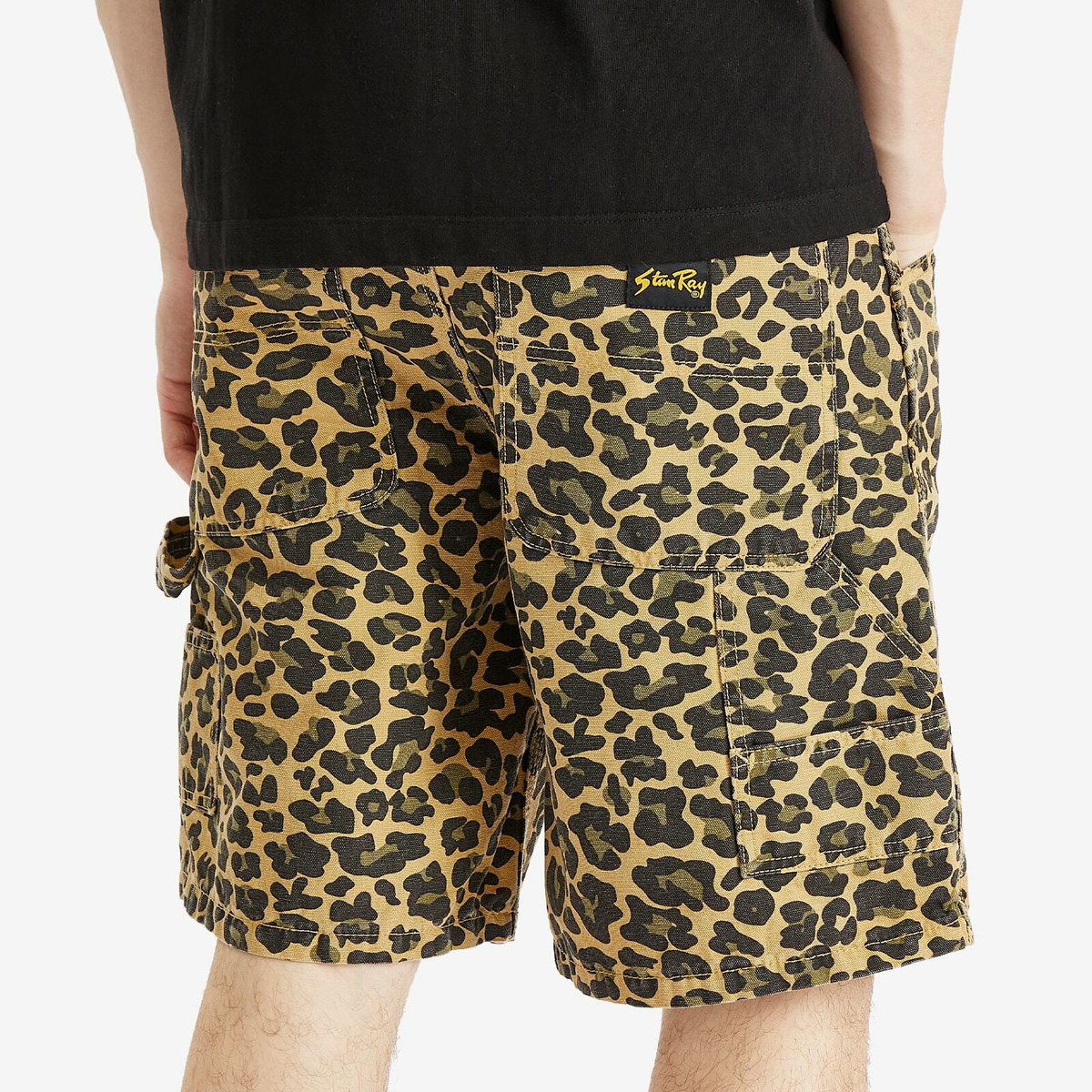 Stan Ray Men's Big Job Shorts in Leopard Camo